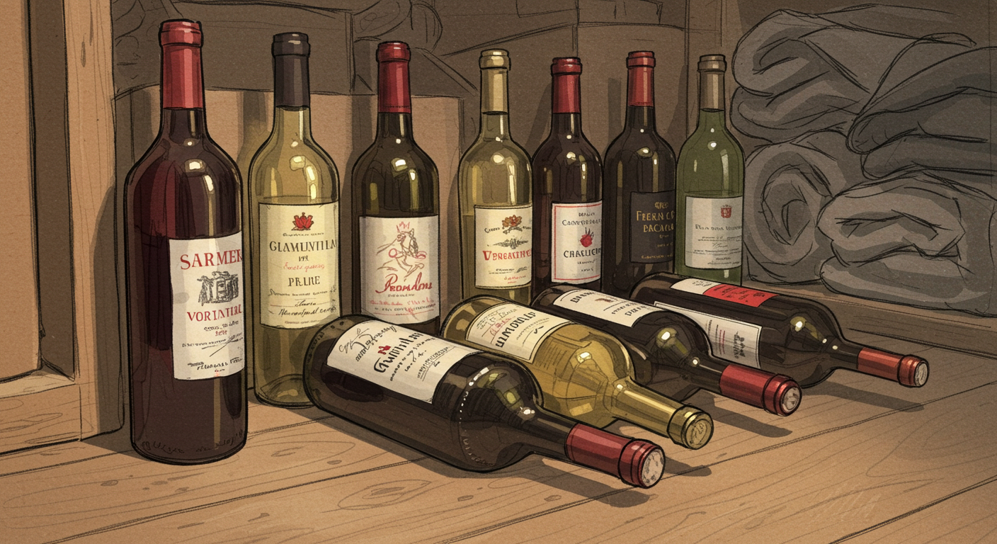 Store wine at home on the floor of a cold closet. It'll do in a pinch