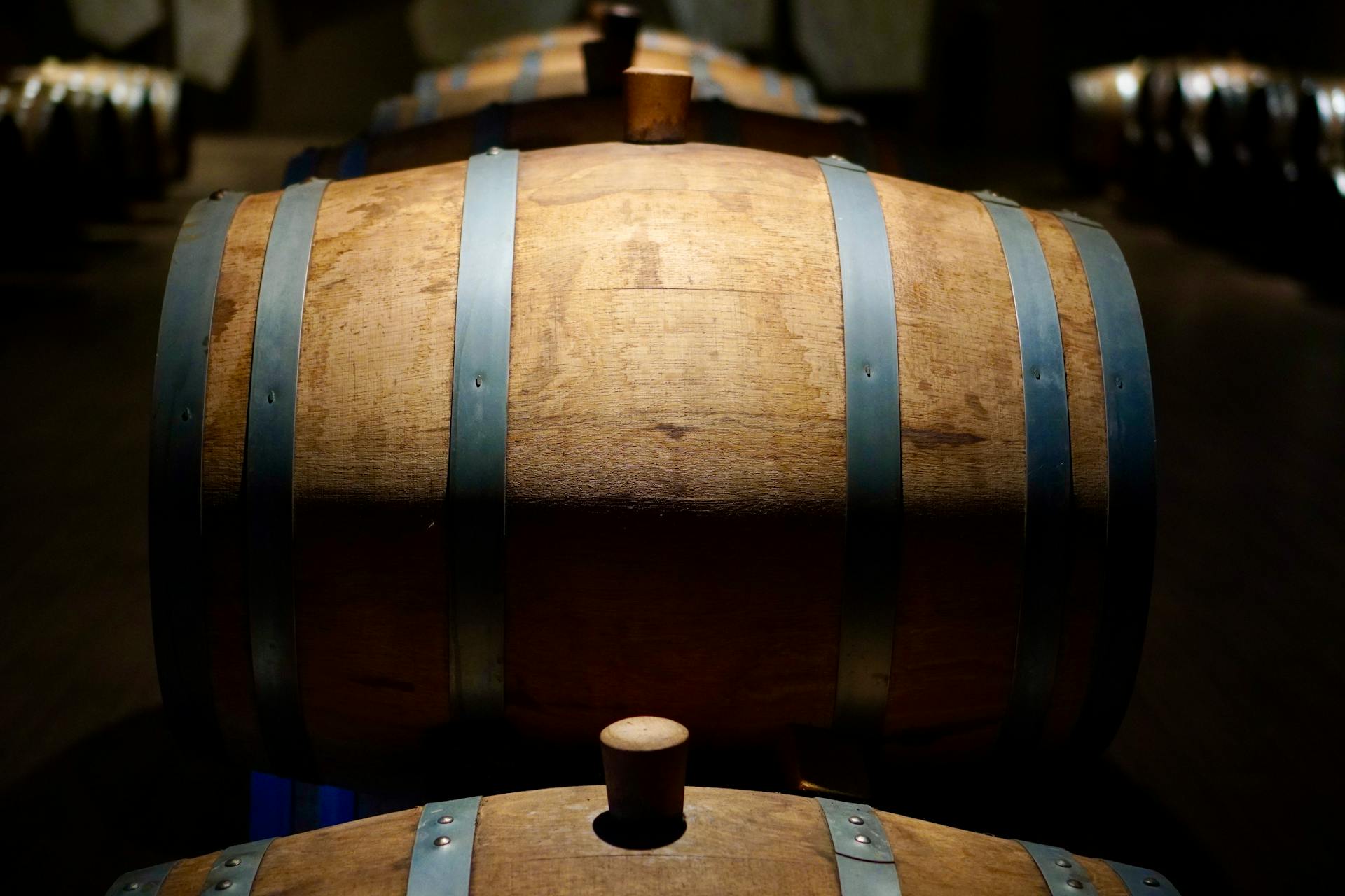 Carménère wines are aged in oak barrels