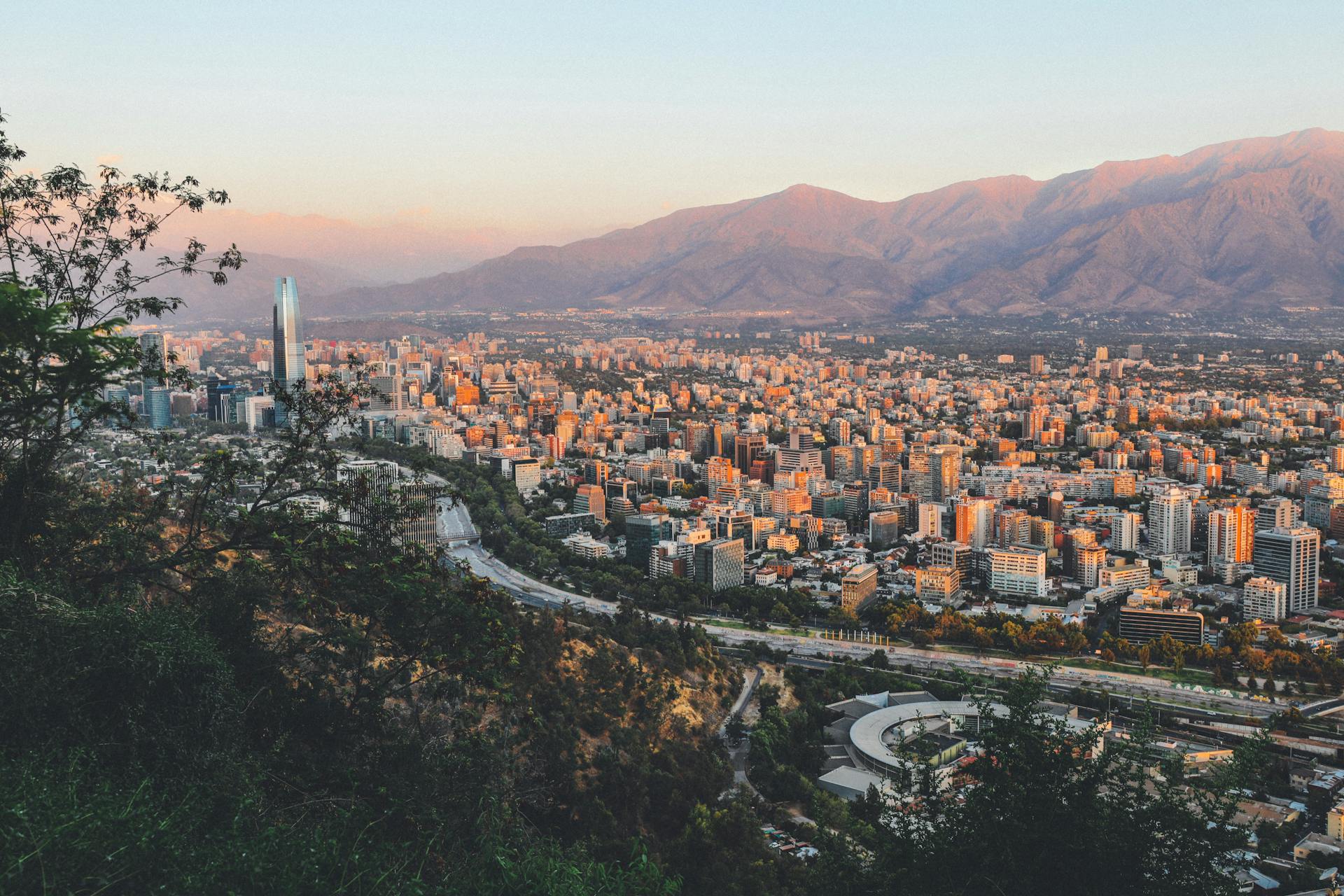 Santiago and the Andes