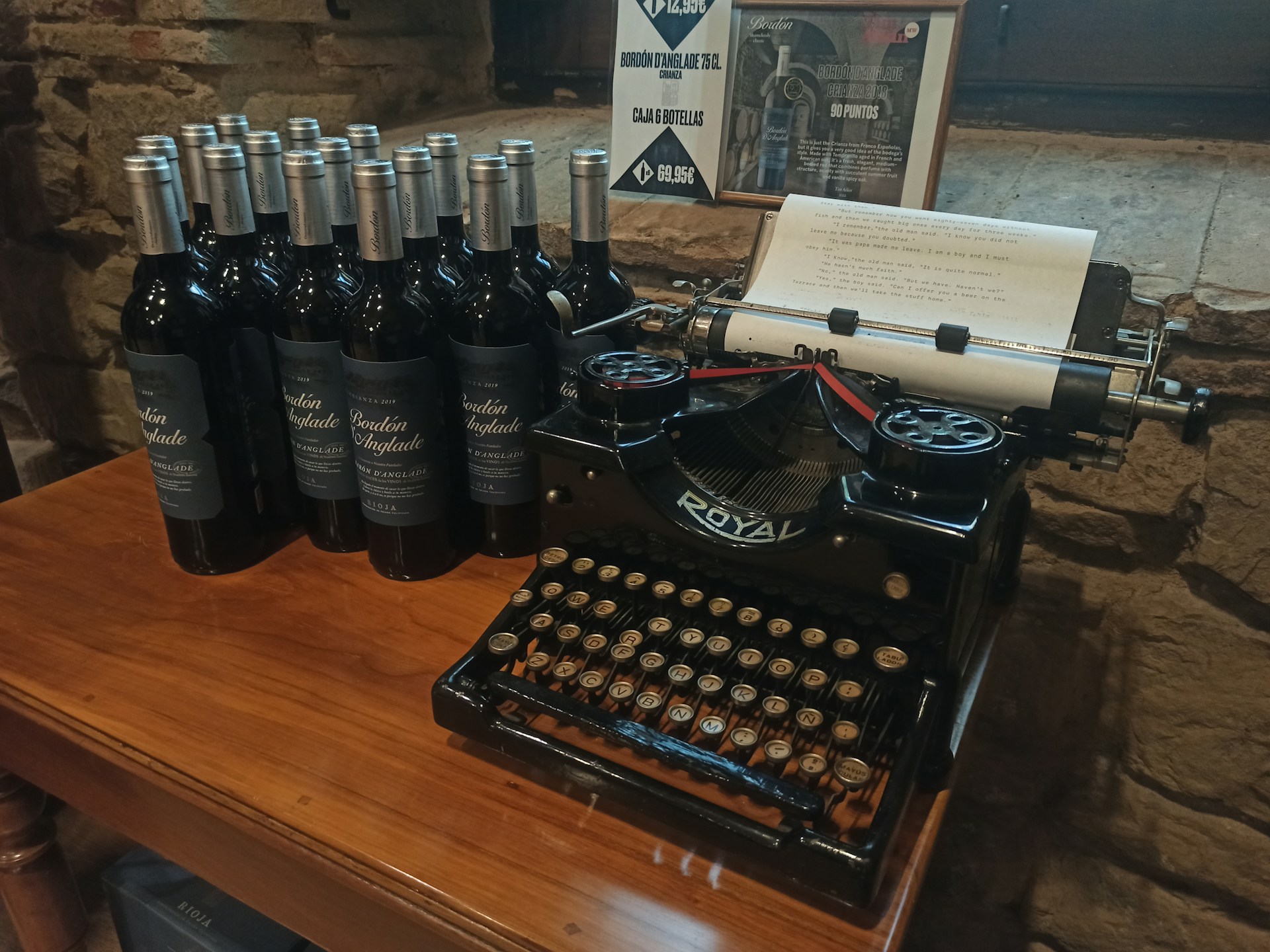 Typing out those wine ratings!