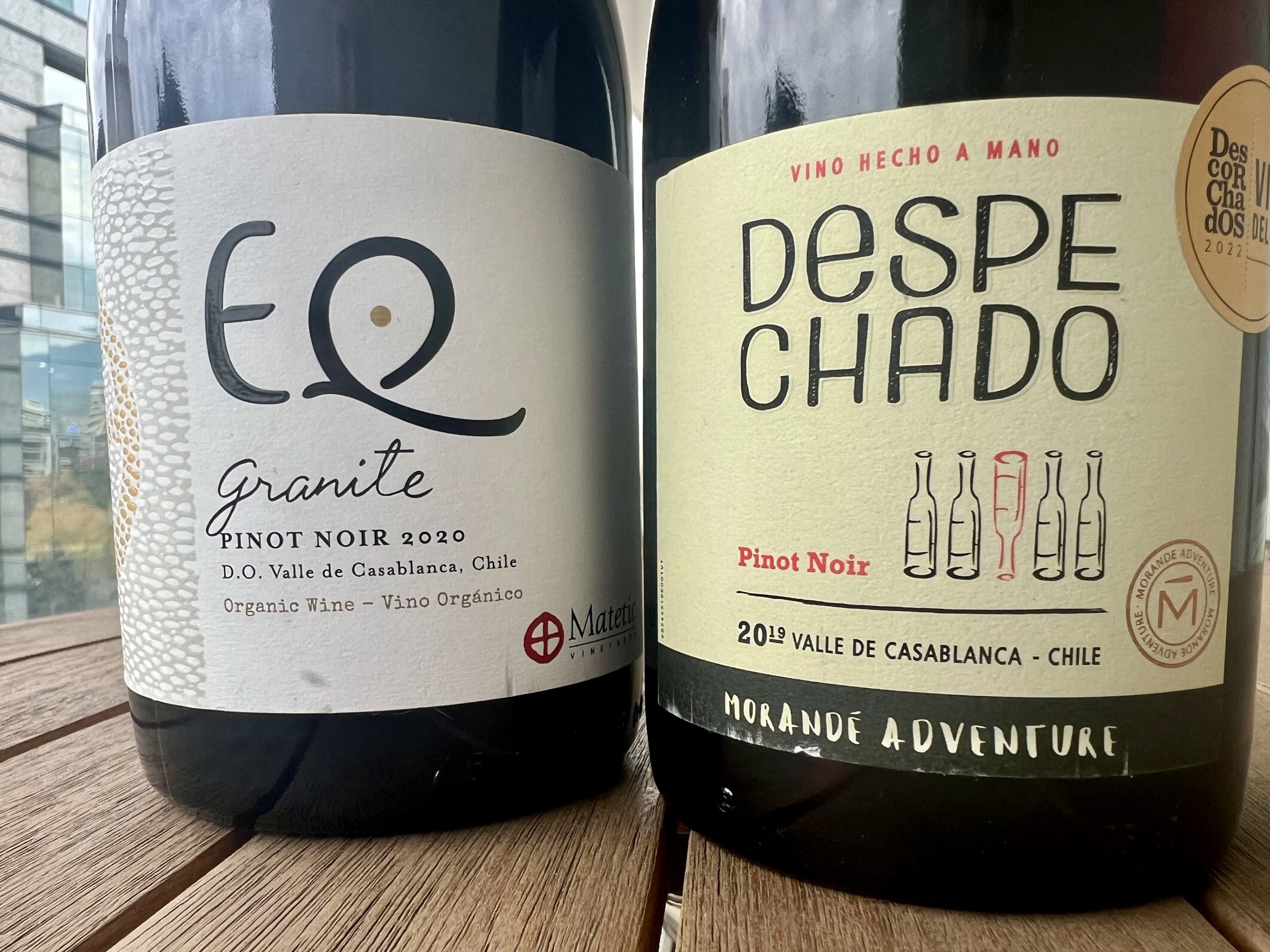 A couple of Pinot Noirs from my cellar