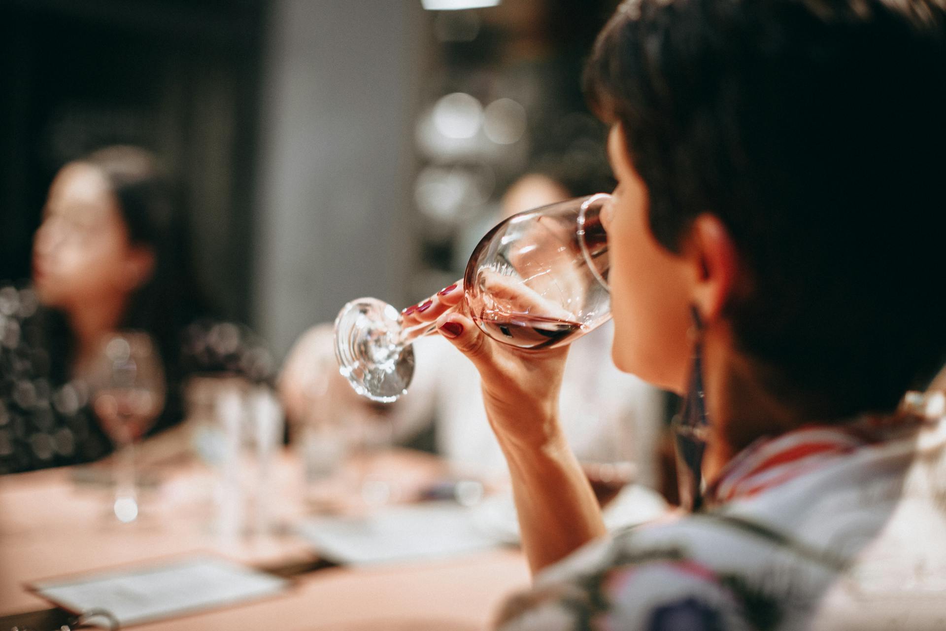 The best part: tasting the wine!