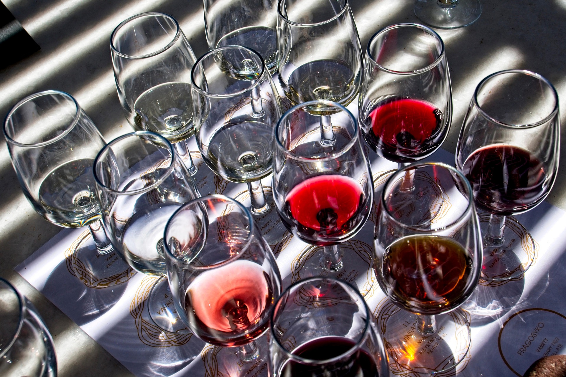 Wine has many colors