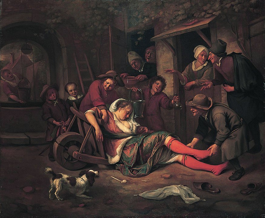 Secular Wine Art as a warning